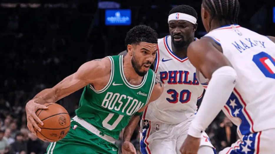 NBA-神奇2-1！绿军复仇76人，塔图姆创纪录，马克西空砍31分 探花低迷